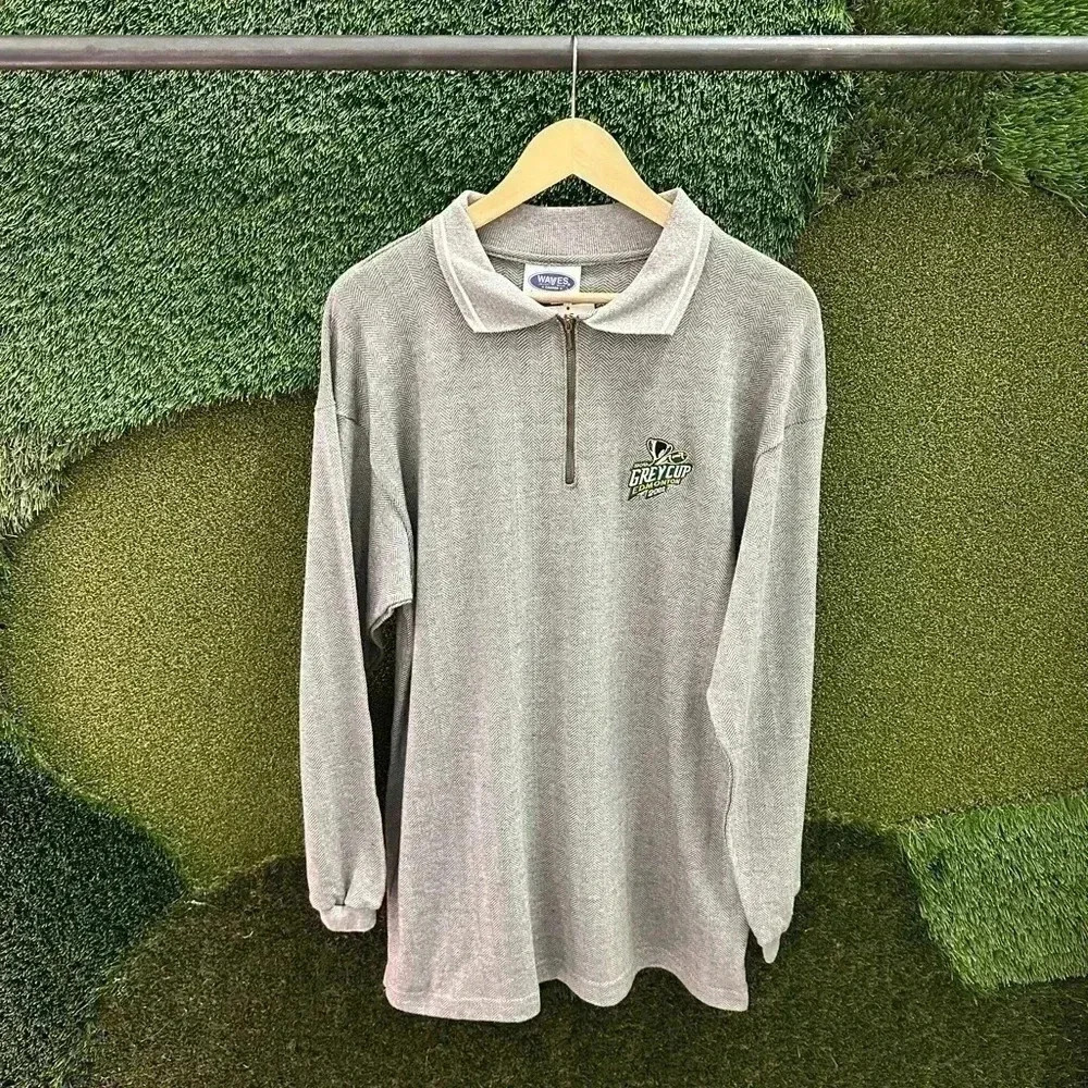 Vintage NWT 2002 Grey Cup 1/4 Zip  Polo Large